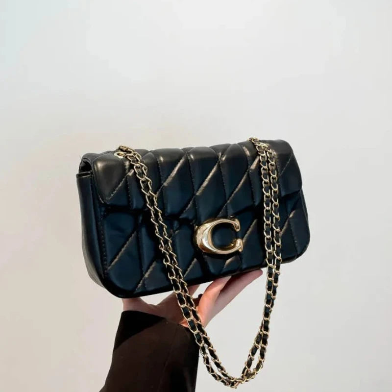 Sac à main 2025 Small Fragrant Wind, sac à chaîne losangée, nouveau sac bandoulière 2026, sac carré Joker haute couture, tendance