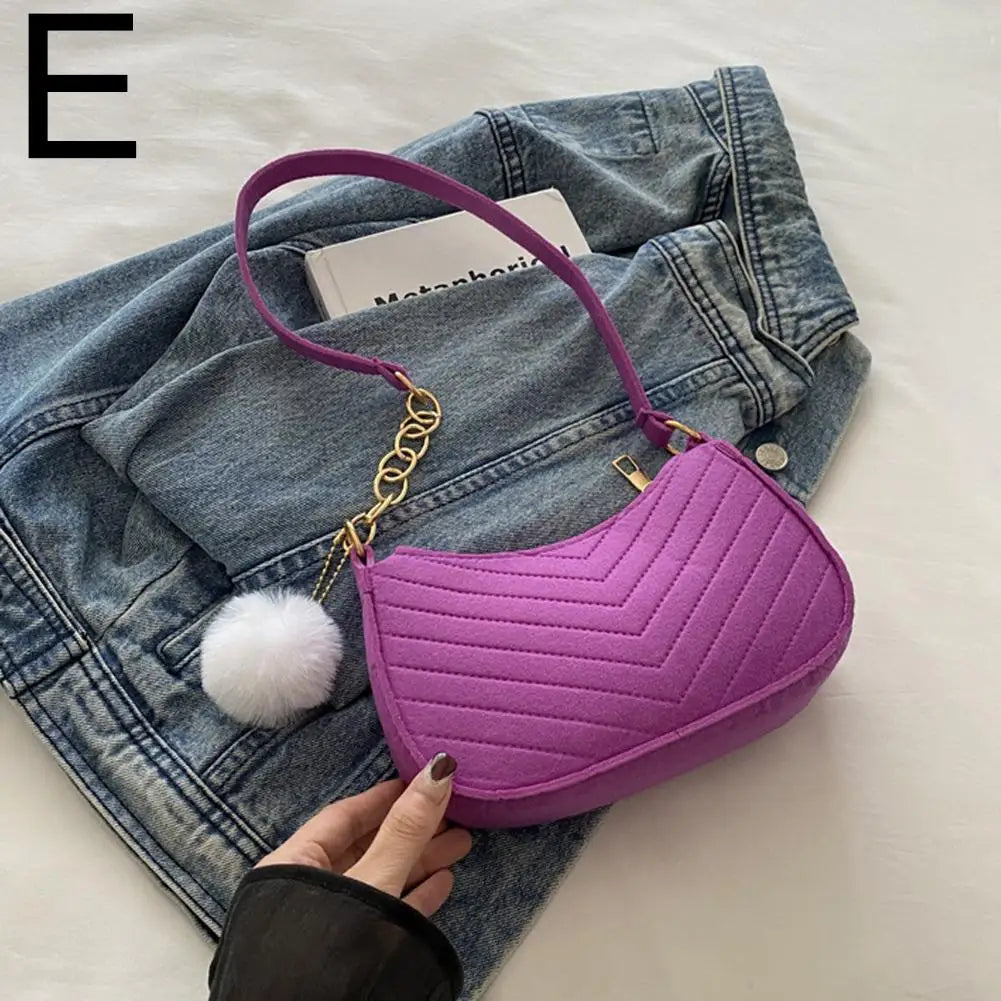 Mini sacs à bandoulière en feutre pour femmes, Design avancé, sacs à main sous les bras, Mini sac de selle