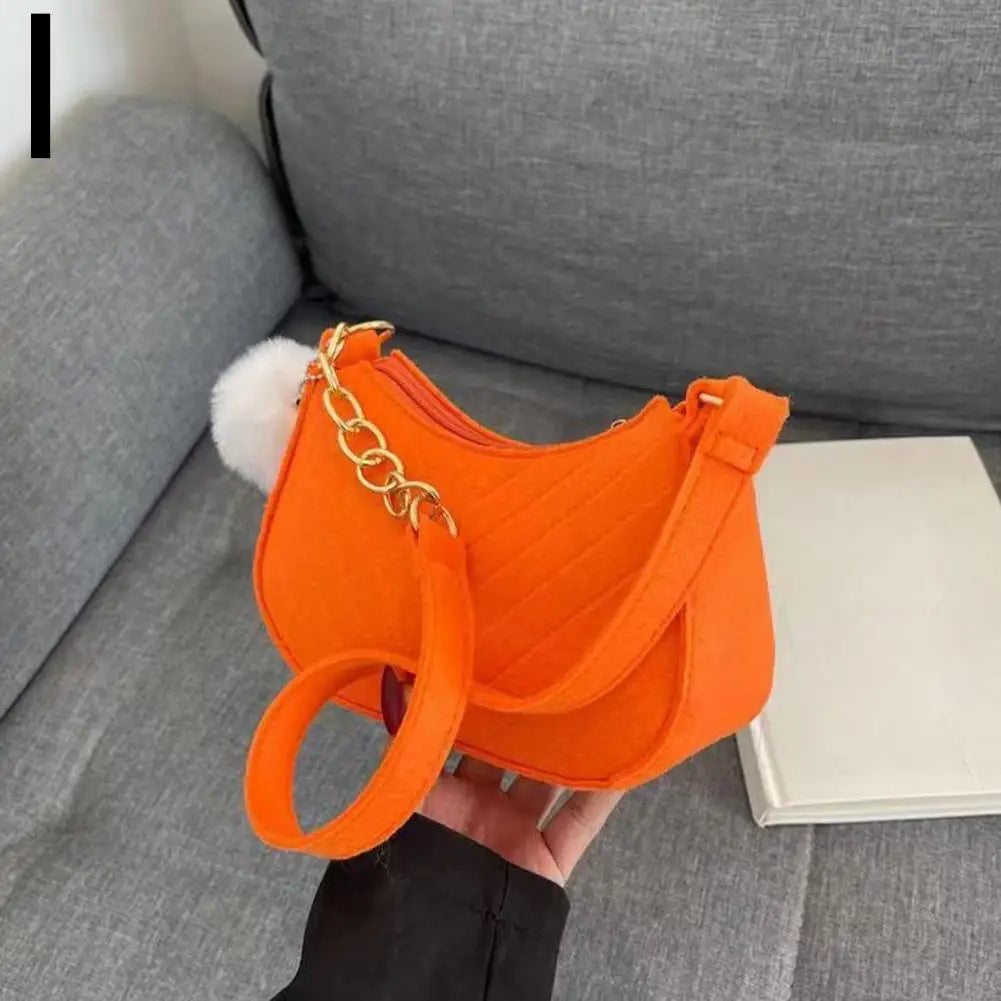Mini sacs à bandoulière en feutre pour femmes, Design avancé, sacs à main sous les bras, Mini sac de selle